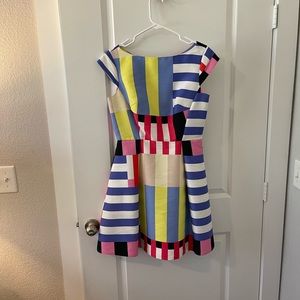 Kate Spade multi-color striped kite dress, size 6